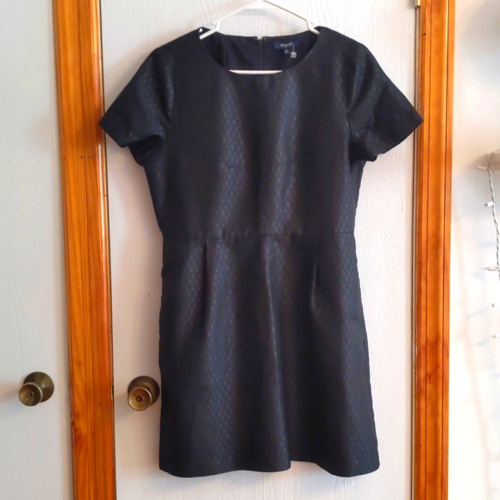 Madewell shimmer jacquard dress